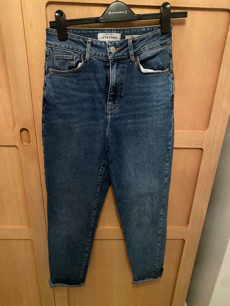 lift and shape mom jeans new look